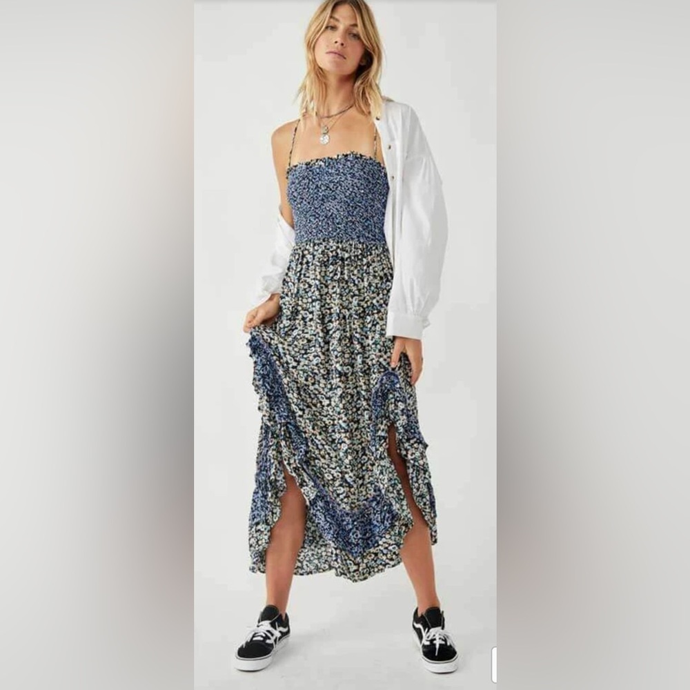 Free People One I Love Floral Maxi Dress - Size Medium